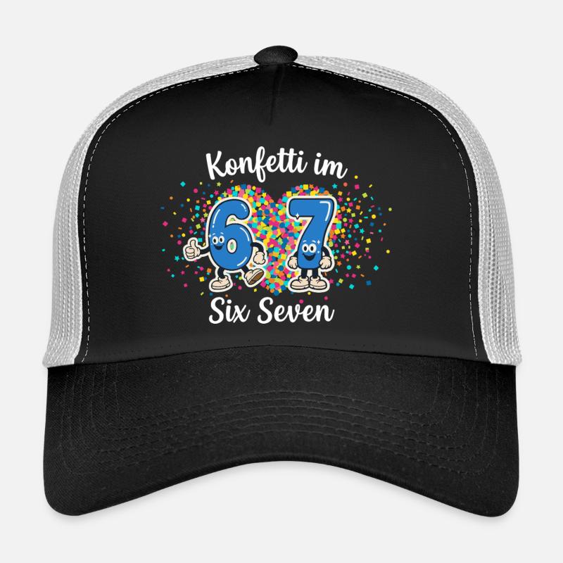67 Six Seven Memes Confettis Carnaval Cologne Casquette trucker 