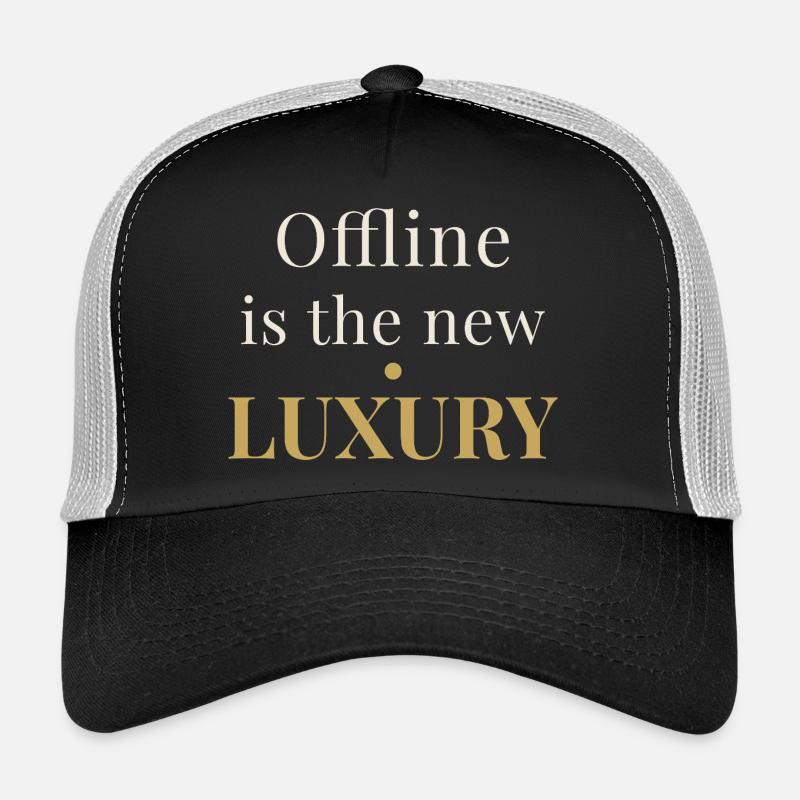 Offline is the New Luxury – Minimal Design Trucker Cap