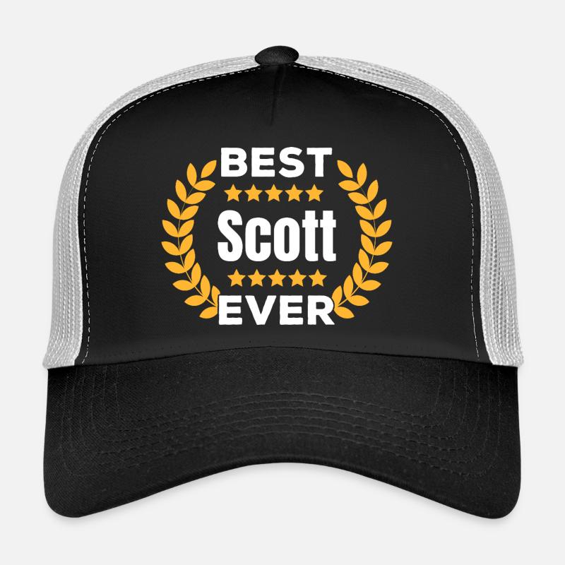 dBest Scott Ever Legend Name Gift Trucker Cap