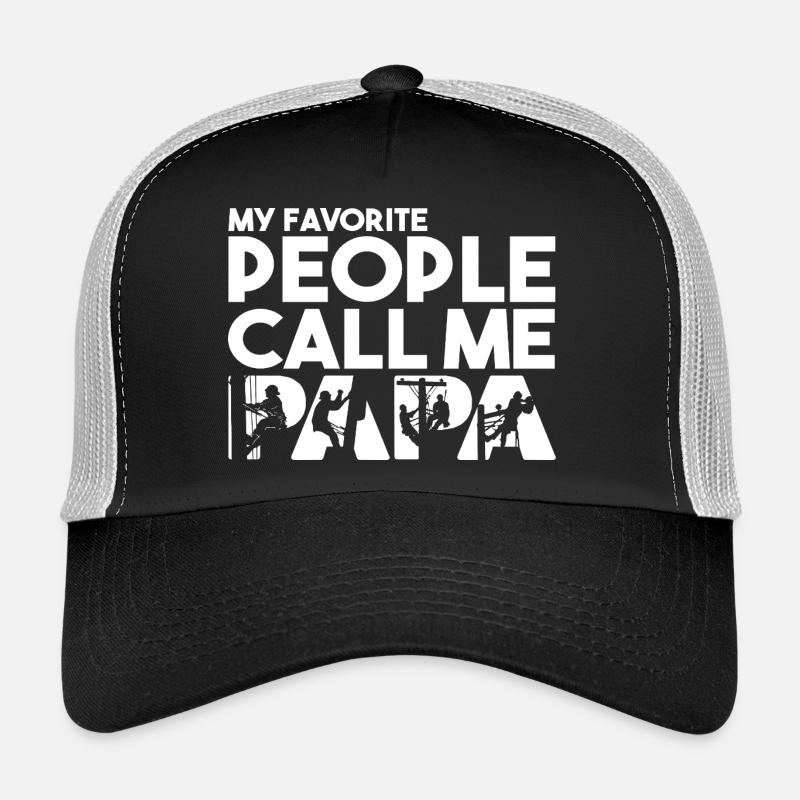 Linienarbeiter Papa Electrical Lineman Father Day Trucker Cap
