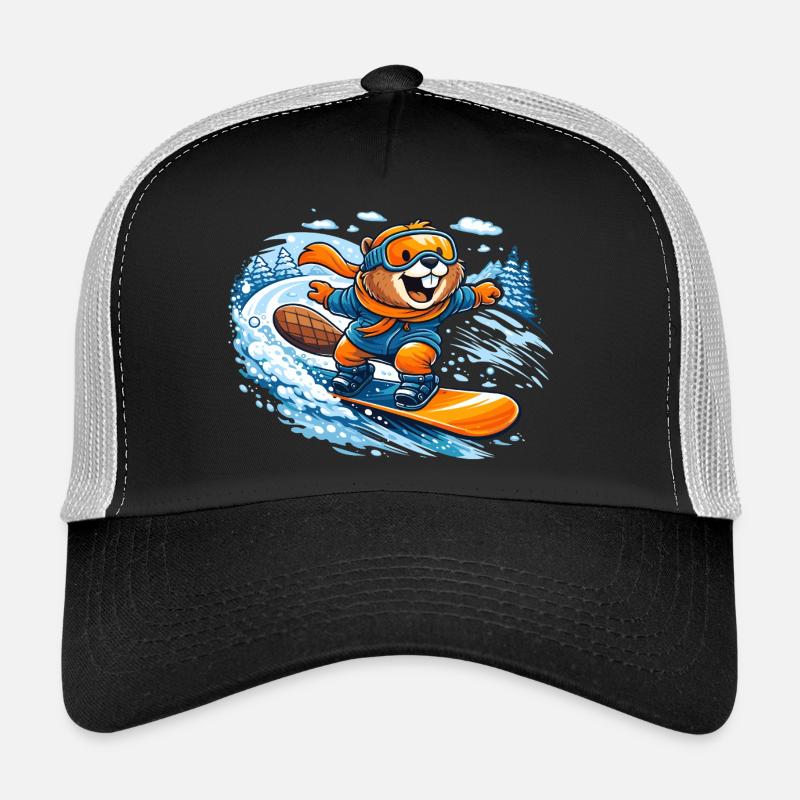 Biber Snowboard Winter Trucker Cap