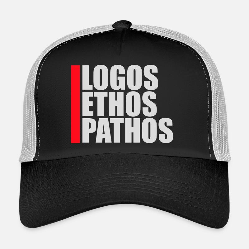 Logos Ethos Pathos Rhetorik Philosophie Student Trucker Cap