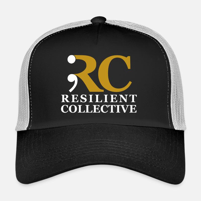 Resilient Collective emblem - Trucker Cap - black/stone grey