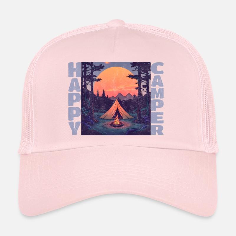 Campeur heureux Casquette trucker 