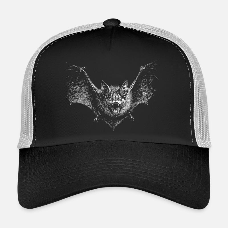 Fledermaus - Trucker Cap - Schwarz/Steingrau