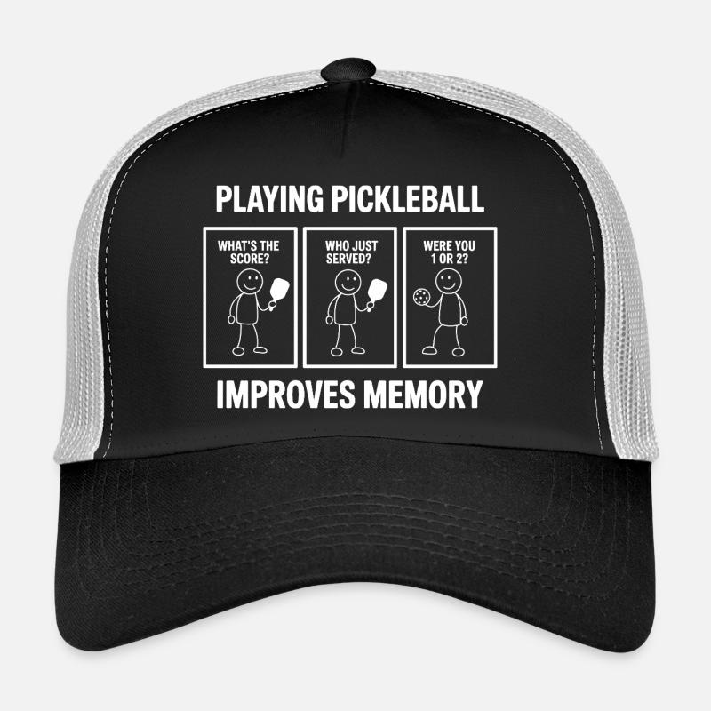 Pickleball Memory Comic Good for Memory Trucker Cap