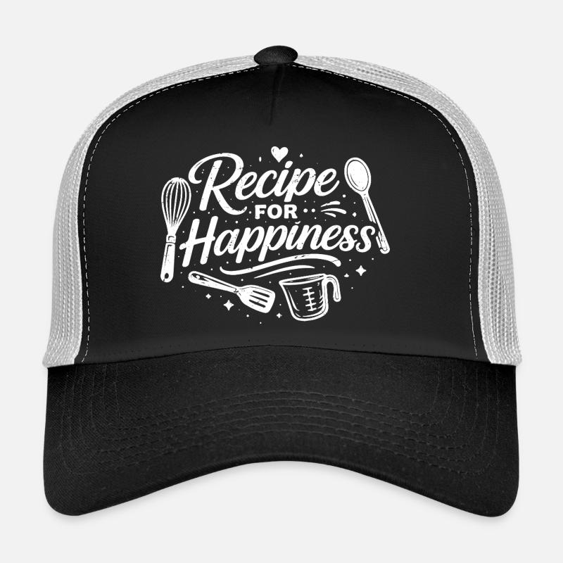 recipe for happiness - Trucker Cap - black/stone grey