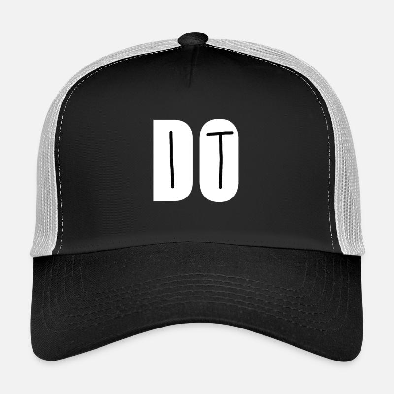 DO IT - Casquette trucker  - noir/gris pierre