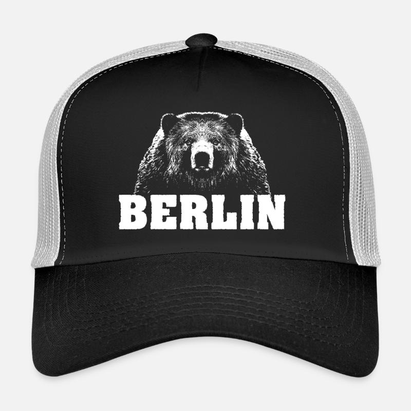 Berlin Bär - Trucker Cap - Schwarz/Steingrau