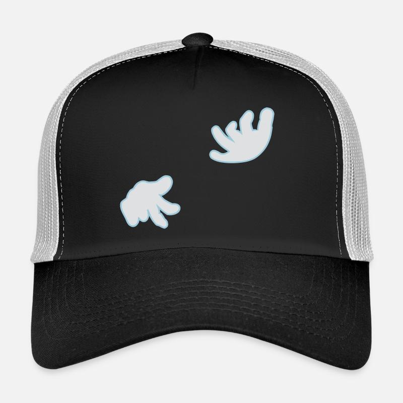 Luftgitarre / air guitar (2c) - Trucker Cap - Schwarz/Steingrau