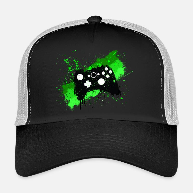 Box Graffiti Gamer - Trucker Cap - black/stone grey