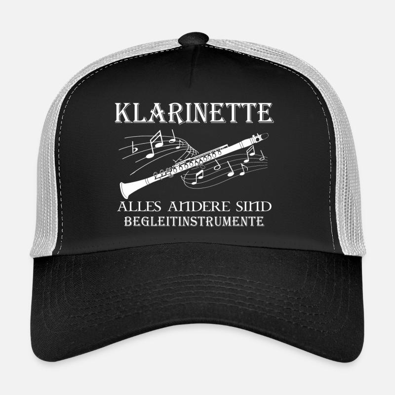 Klarinette - Trucker Cap - Schwarz/Steingrau