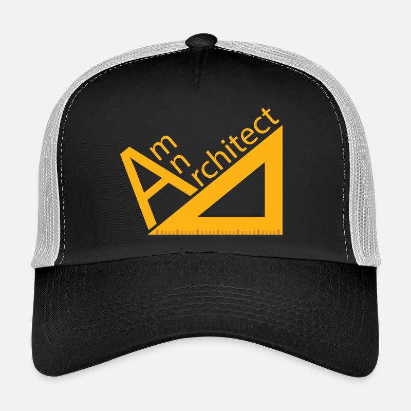 Architekt / Architektur: Am An Architect - Trucker Cap - Schwarz/Steingrau