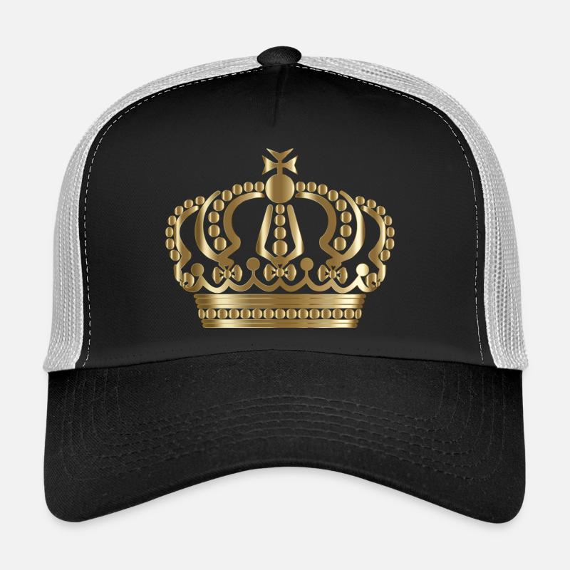 Krone Gold - Trucker Cap - Schwarz/Steingrau