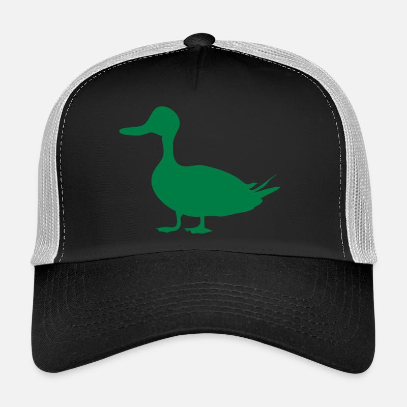 duck - Trucker Cap - Schwarz/Steingrau