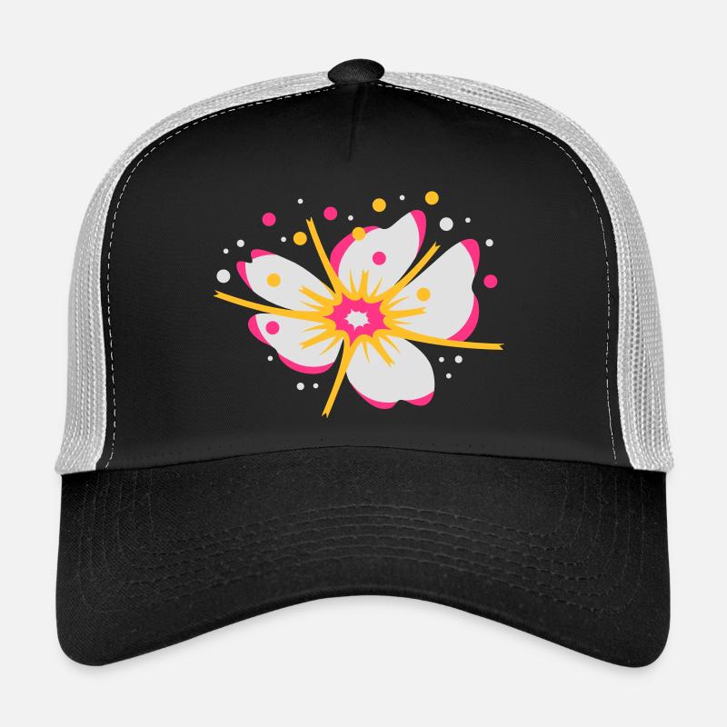 A fleur de cerisier avec du pollen Casquette trucker 