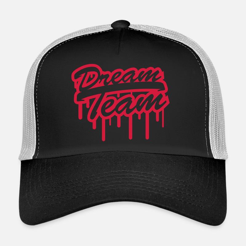 Stempel Graffiti Logo Design Dream Team Freunde Pa Trucker Cap