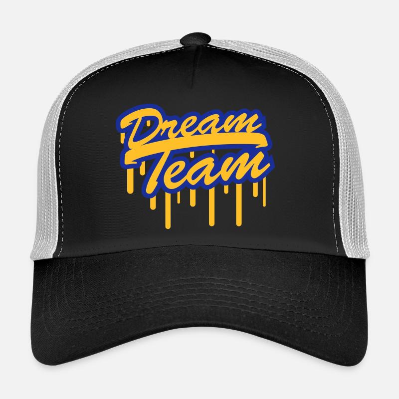 Timbre Graffiti Logo Design Dream Team Freunde peu Casquette trucker 