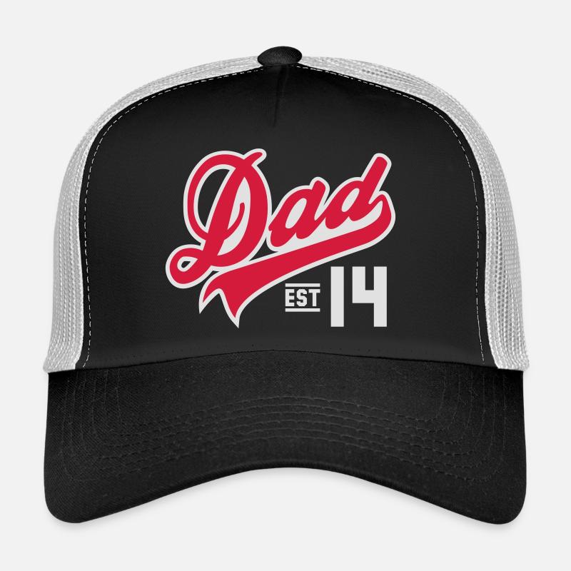 Dad Established 2014 2 color Casquette trucker 