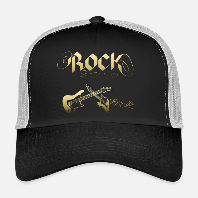Rock Star - Trucker Cap - Schwarz/Steingrau