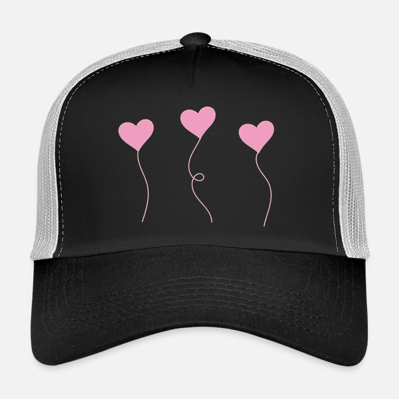 heart - Trucker Cap - Schwarz/Steingrau