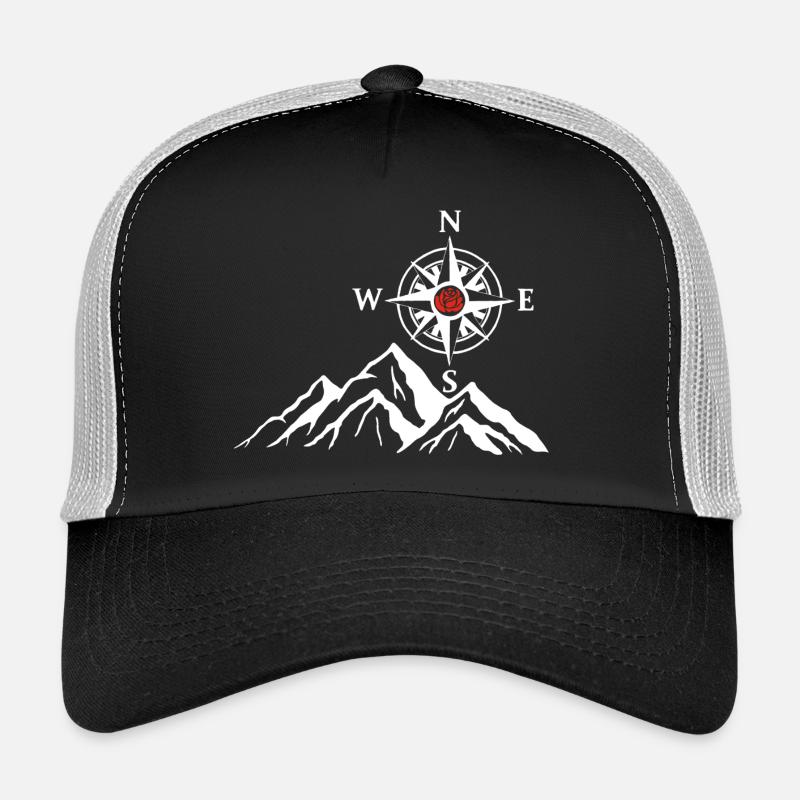 The White Mountain and the Compass Rose Trucker Cap