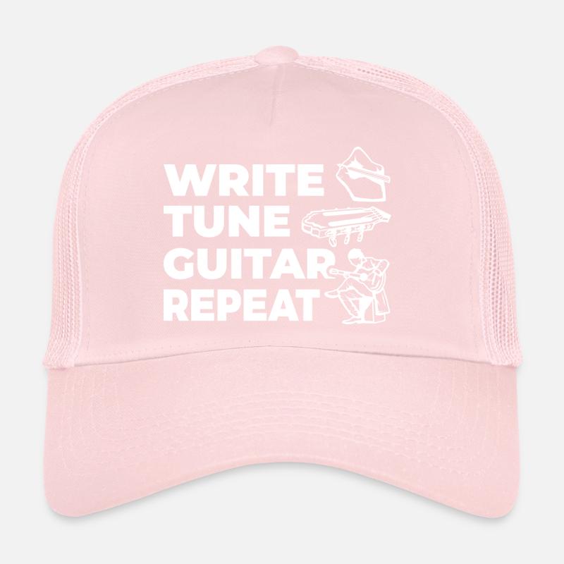 Write Tune Guitar Repeat Trucker Cap