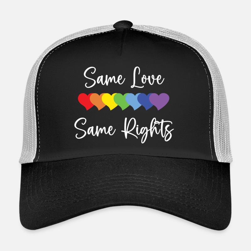 LGBTQ Pride Month - Same Love, Same Rights Trucker Cap