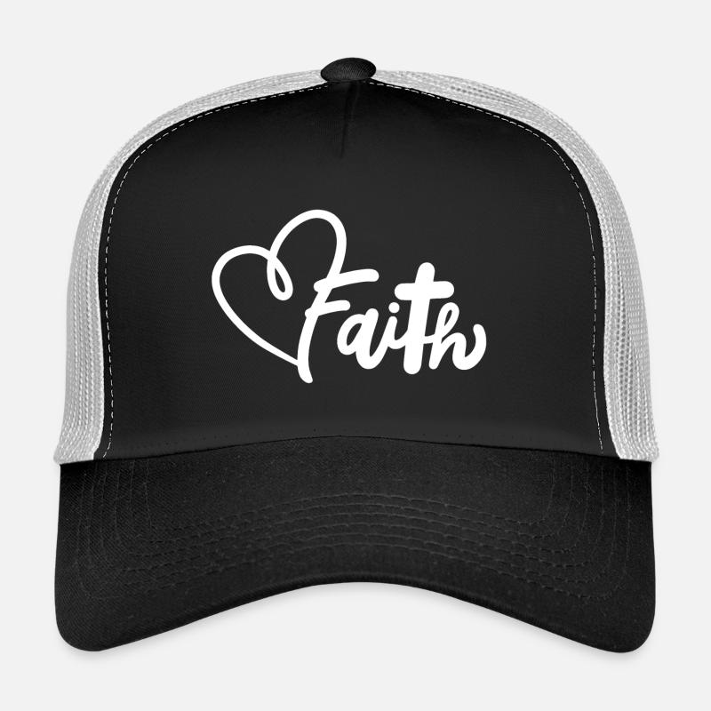 Christlich Glaube Religiös - Trucker Cap - Schwarz/Steingrau