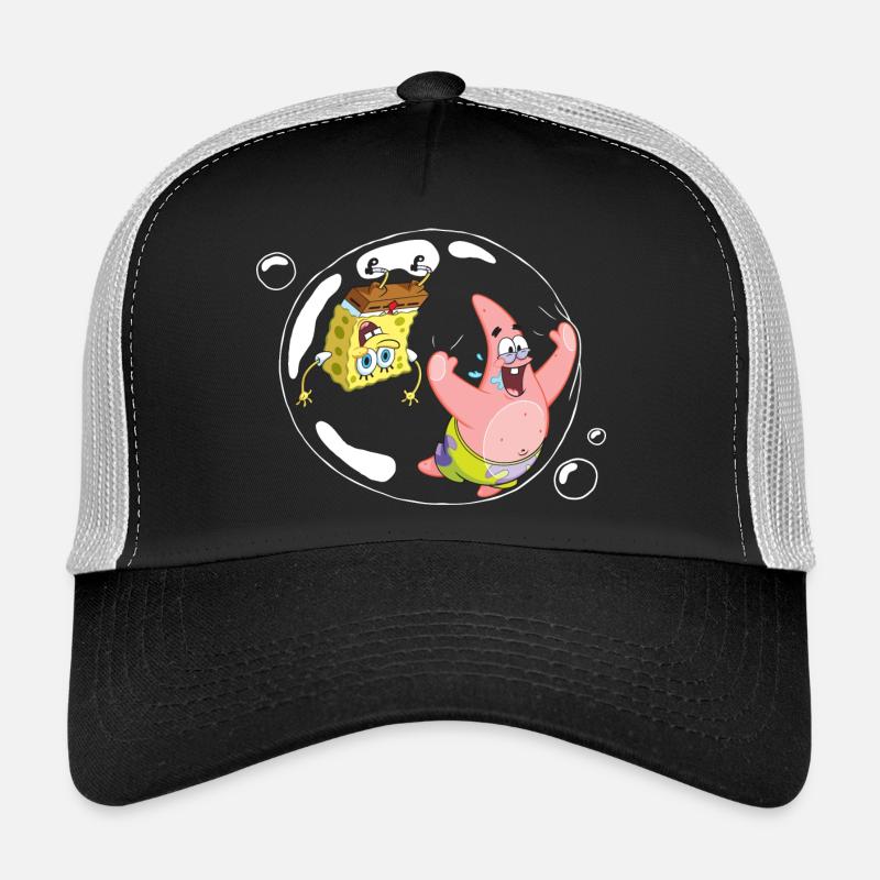 Bob l'Éponge Avec Patrick Dans Une Bulle - Casquette trucker  - noir/gris pierre