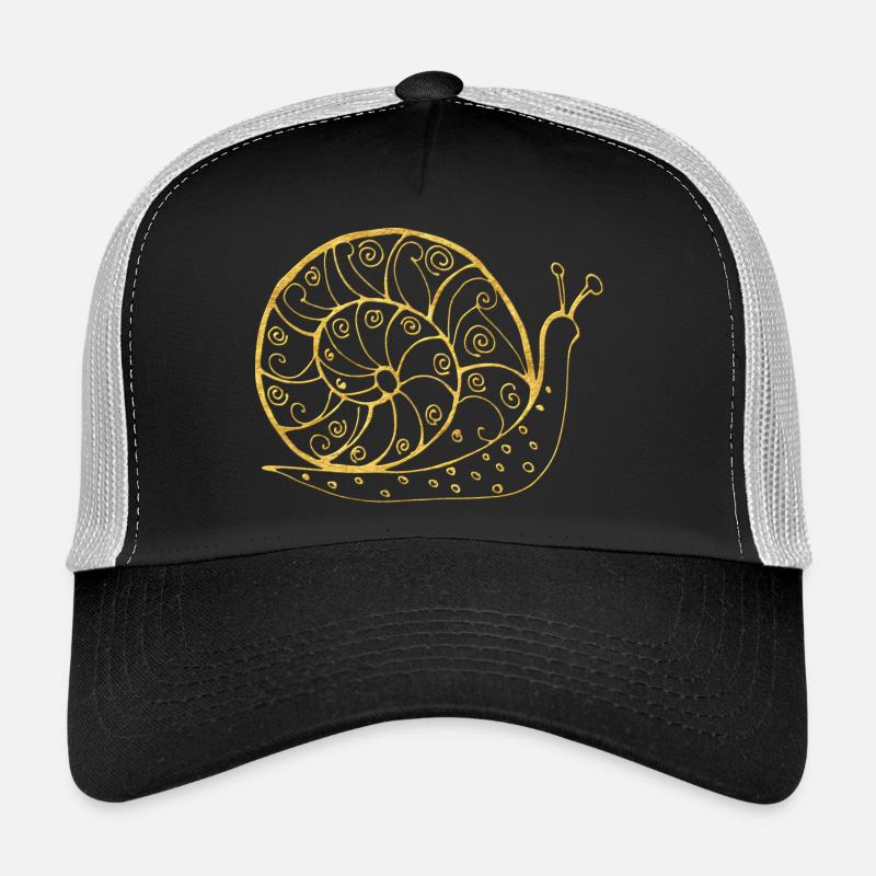 Schnecke - Trucker Cap - Schwarz/Steingrau