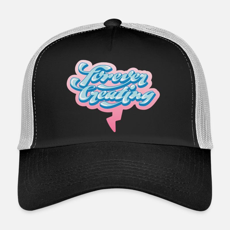 Forever Creating – Artistic Typography Trucker Cap