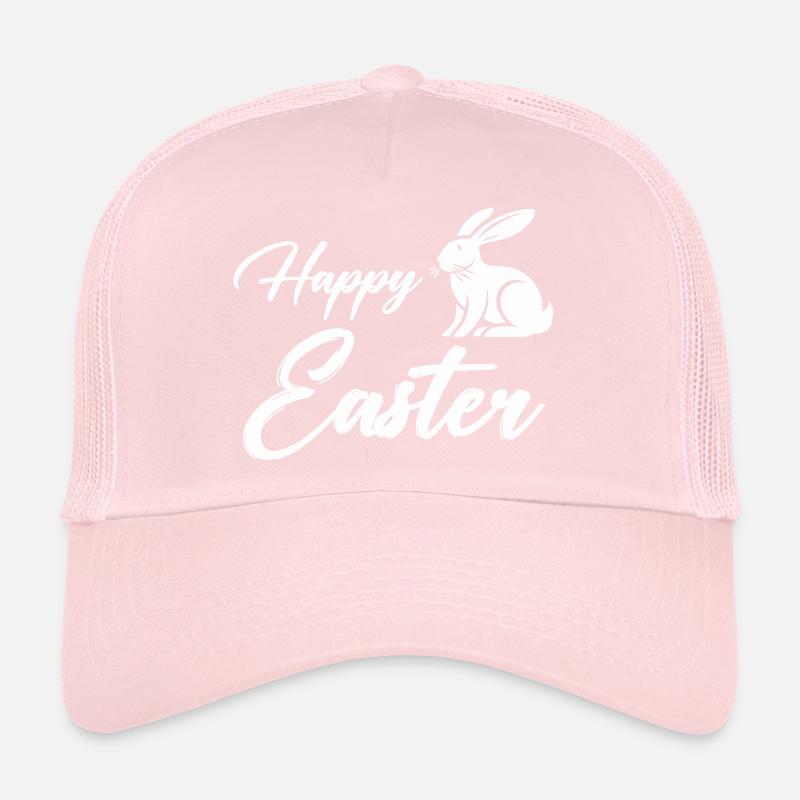 Bunny Happy Easter Trucker Cap
