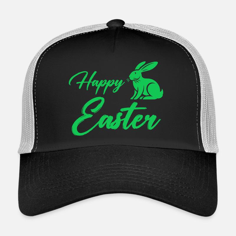 Bunny Happy Easter Trucker Cap