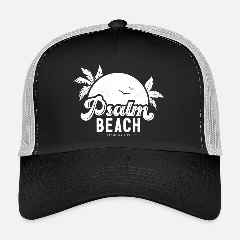 Psalmbeach (4) white Trucker Cap