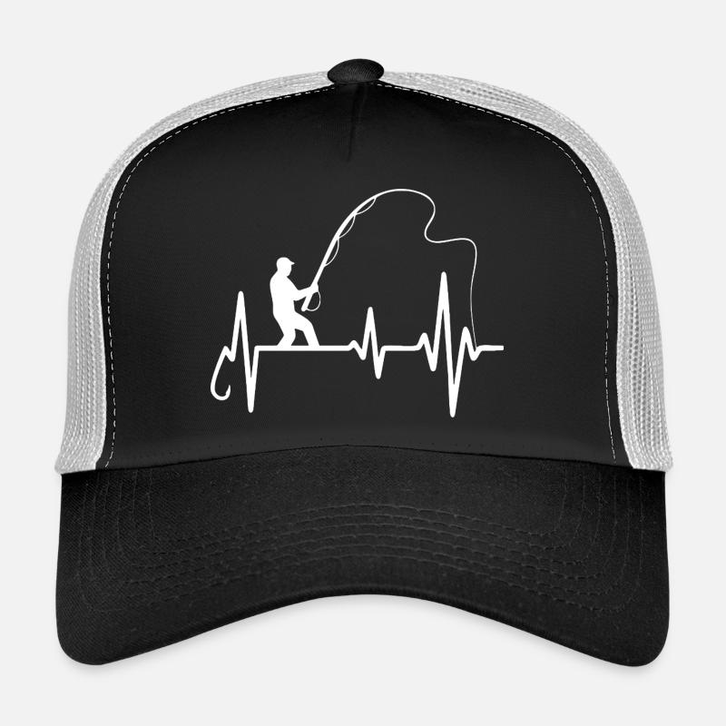 Fischer Herzschlag Kunstdesign - Trucker Cap - Schwarz/Steingrau