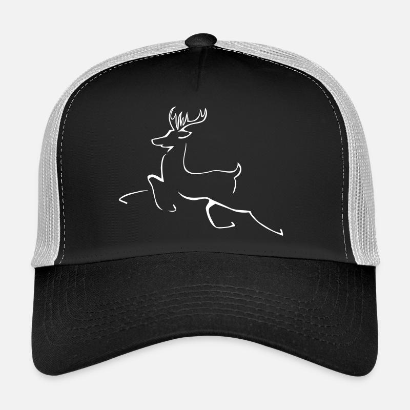 Silhouette de renne | Renne élégant Casquette trucker 
