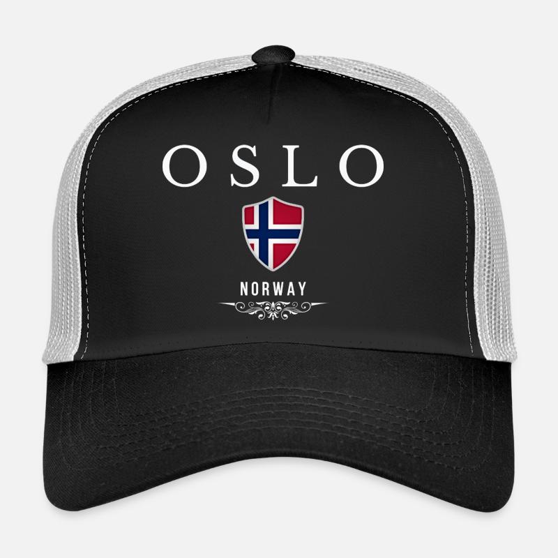 Oslo Norway, elegant and minimalist design Trucker Cap