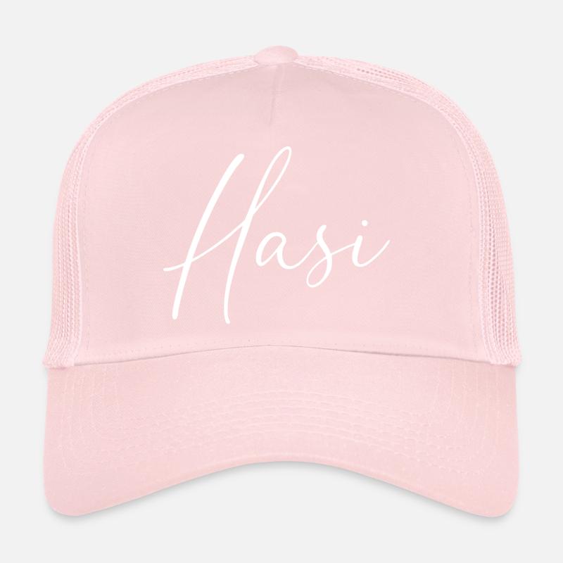 Hasi / Conception de l’écriture manuscrite Casquette trucker 