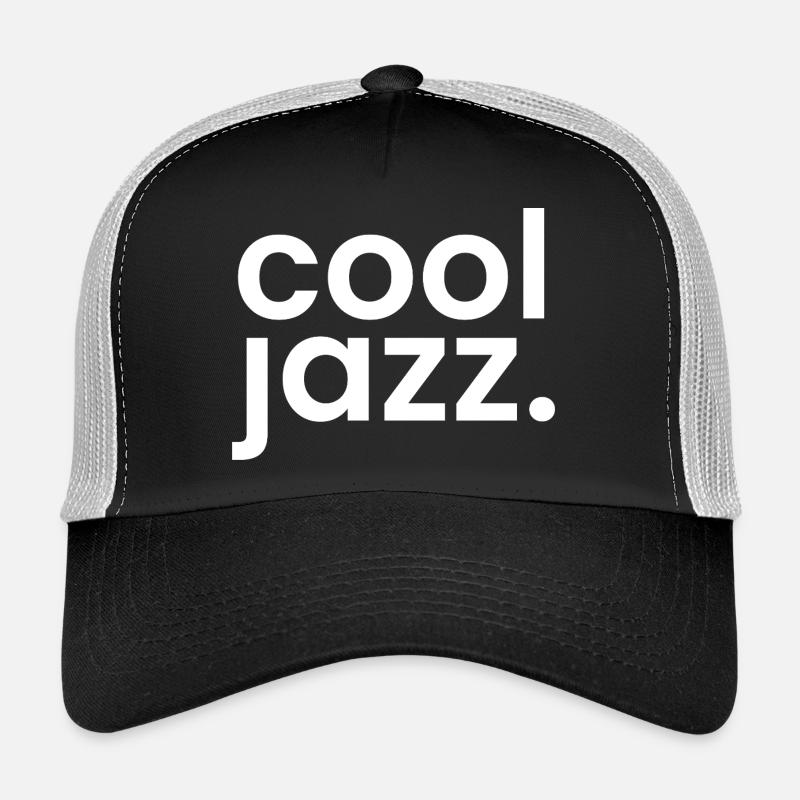 Coole Jazz Monochrome Typografie Trucker Cap