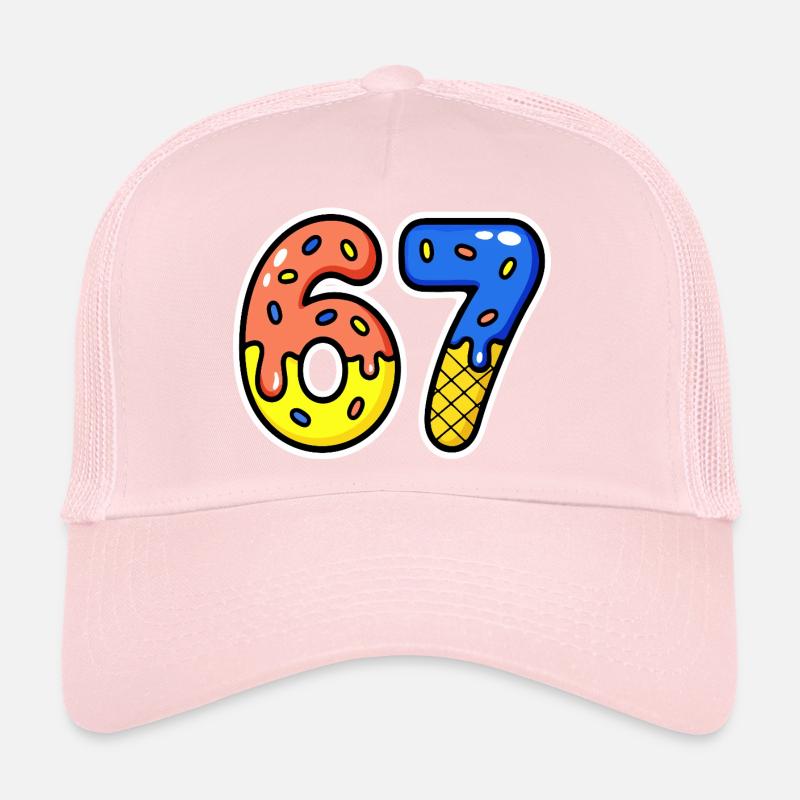 Sixty-seven, 67, 6, 7 Trucker Cap