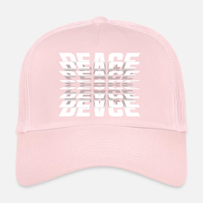 Typographie Mirror Peace Casquette trucker 