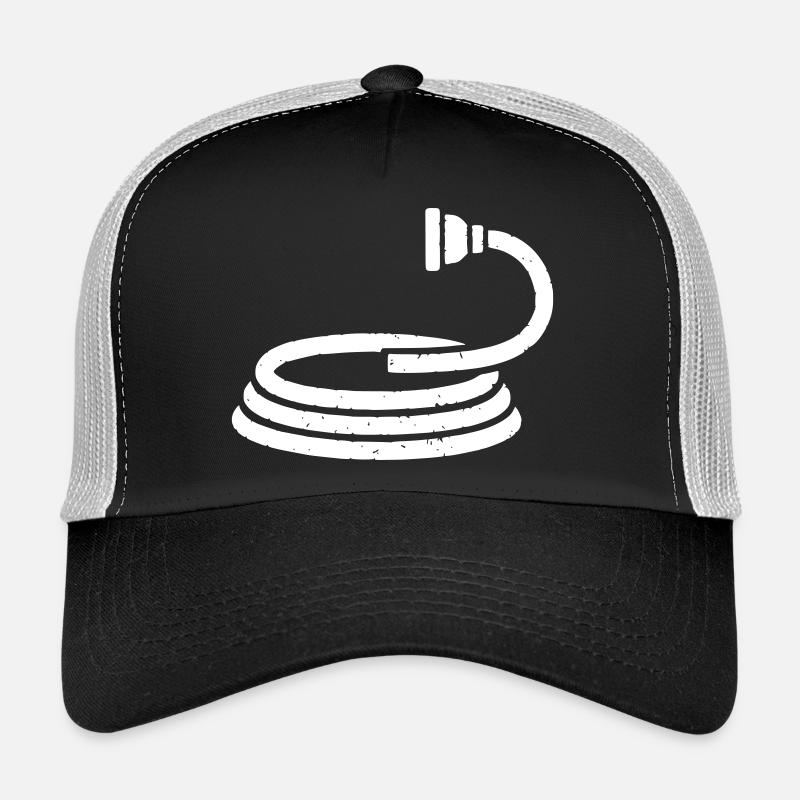 Fire Hose Water Garden Vector Trucker Cap
