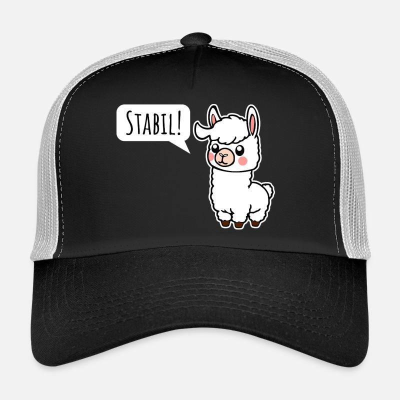 Restez stable ! Comme le petit lama Casquette trucker 