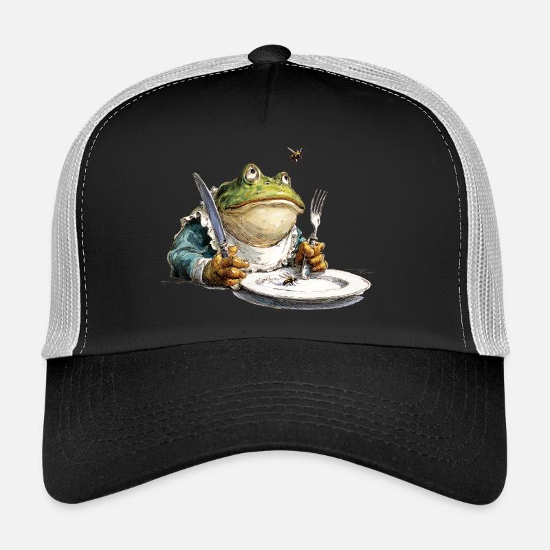 Küchen Frosch mit Teller Trucker Cap