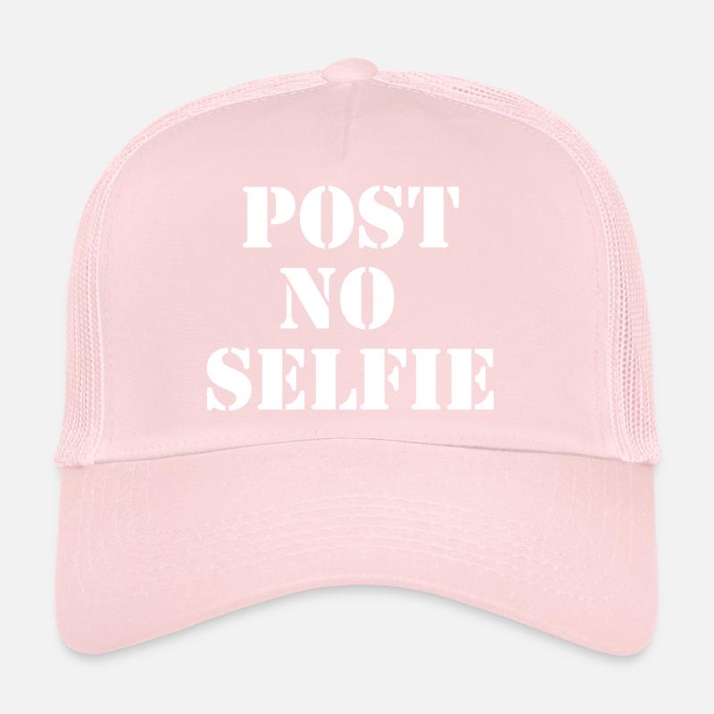Post Pas de selfie - Urban Stencil White Casquette trucker 