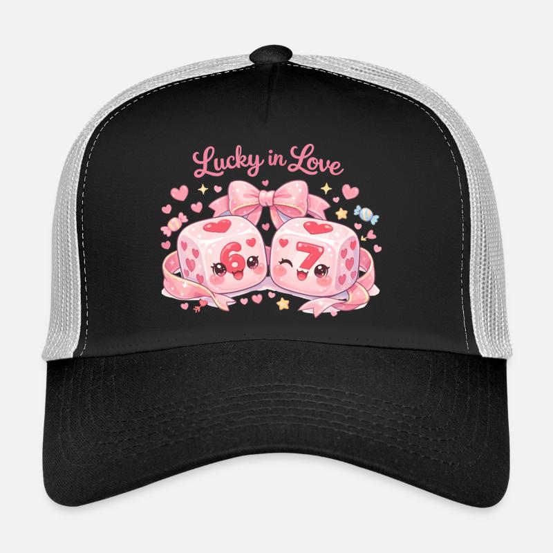 Le mème de la Saint-Valentin 67 Six Seven Drôle Casquette trucker 