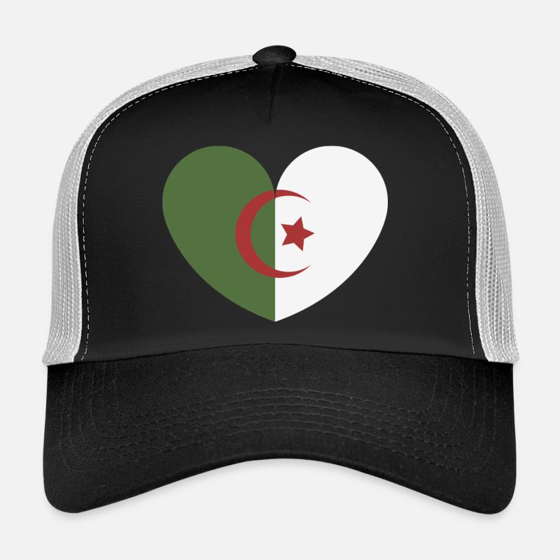 Drapeau du cœur de l’Algérie Casquette trucker 