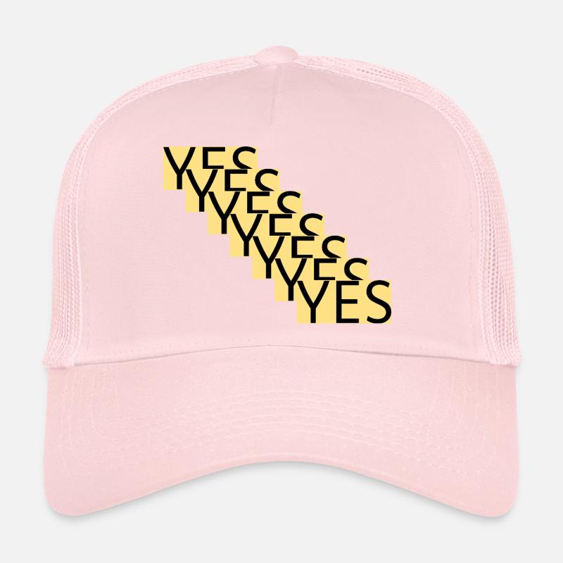 YES – Stufenstatement in Gold Casquette trucker 