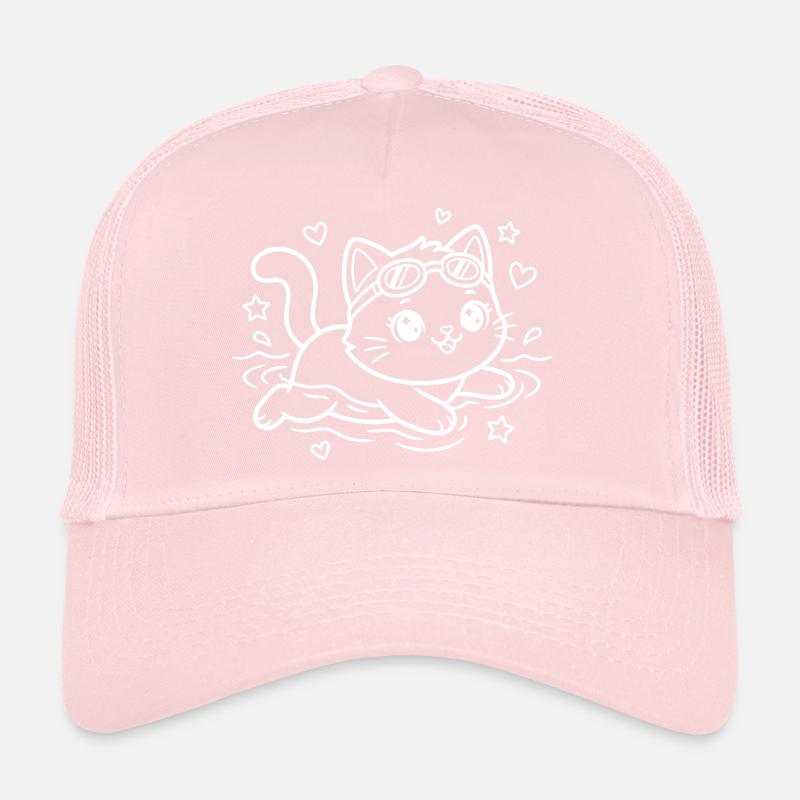 Chat de Kawaii nageant Casquette trucker 